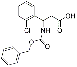 3-BENZYLOXYCARBONYLAMINO-3-(2-CHLORO-PHENYL)-PROPIONIC ACID Struktur