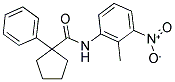 N-(2-METHYL-3-NITROPHENYL)(PHENYLCYCLOPENTYL)FORMAMIDE Struktur