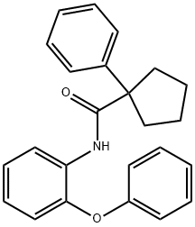 (PHENYLCYCLOPENTYL)-N-(2-PHENOXYPHENYL)FORMAMIDE Struktur