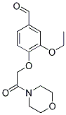 3-ETHOXY-4-(2-MORPHOLIN-4-YL-2-OXO-ETHOXY)-BENZALDEHYDE Struktur