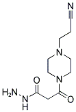 3-[4-(2-CYANO-ETHYL)-PIPERAZIN-1-YL]-3-OXO-PROPIONIC ACID HYDRAZIDE Struktur