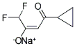 SODIUM, 4-CYCLOPROPYL-1,1-DIFLUORO-4-OXO-BUT-2-EN-2-OLATE Struktur