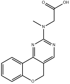 2-[5H-CHROMENO[4,3-D]PYRIMIDIN-2-YL(METHYL)AMINO]ACETIC ACID Struktur