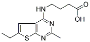 4-(6-ETHYL-2-METHYL-THIENO[2,3-D]PYRIMIDIN-4-YLAMINO)-BUTYRIC ACID Struktur