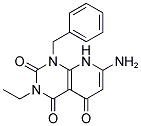 7-AMINO-1-BENZYL-3-ETHYL-1H,8H-PYRIDO[2,3-D]PYRIMIDINE-2,4,5-TRIONE Struktur