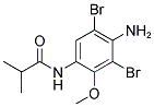 N-(4-AMINO-3,5-DIBROMO-2-METHOXYPHENYL)-2-METHYLPROPANAMIDE Struktur