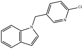 1-[(6-CHLORO-3-PYRIDINYL)METHYL]-1H-INDOLE Struktur