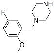 1-(5-FLUORO-2-METHOXYBENZYL)PIPERAZINE Struktur