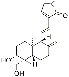 3-[2-(6-HYDROXY-5-HYDROXYMETHYL-5,8A-DIMETHYL-2-METHYLENE-DECAHYDRO-NAPHTHALEN-1-YL)-VINYL]-5H-FURAN-2-ONE Struktur