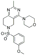 6-(3-METHOXY-BENZENESULFONYL)-2-METHYL-4-MORPHOLIN-4-YL-5,6,7,8-TETRAHYDRO-PYRIDO[4,3-D]PYRIMIDINE Struktur