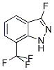 3-FLUORO-7-(TRIFLUOROMETHYL)-1H-INDAZOLE Struktur