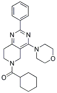 CYCLOHEXYL-(4-MORPHOLIN-4-YL-2-PHENYL-7,8-DIHYDRO-5H-PYRIDO[4,3-D]PYRIMIDIN-6-YL)-METHANONE Struktur