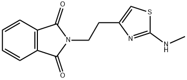 2-(2-[2-(METHYLAMINO)-1,3-THIAZOL-4-YL]ETHYL)-1H-ISOINDOLE-1,3(2H)-DIONE Struktur