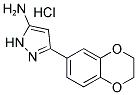 3-(2,3-DIHYDRO-1,4-BENZODIOXIN-6-YL)-1H-PYRAZOL-5-AMINE HYDROCHLORIDE Struktur