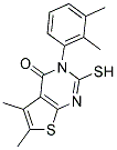 3-(2,3-DIMETHYLPHENYL)-2-MERCAPTO-5,6-DIMETHYLTHIENO[2,3-D]PYRIMIDIN-4(3H)-ONE Struktur