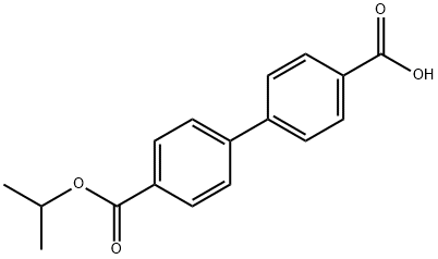 BIPHENYL-4,4'-DICARBOXYLIC ACID 4-ISOPROPYL ESTER Struktur