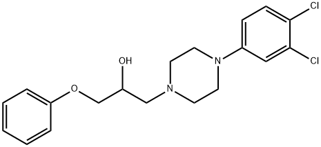 1-[4-(3,4-DICHLOROPHENYL)PIPERAZINO]-3-PHENOXY-2-PROPANOL Struktur