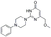 6-(METHOXYMETHYL)-2-(4-PHENYLPIPERAZIN-1-YL)PYRIMIDIN-4(3H)-ONE Struktur