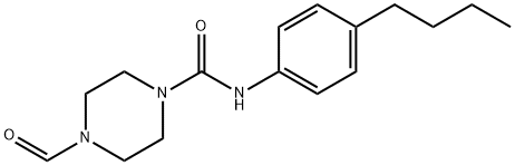 N-(4-BUTYLPHENYL)(4-FORMYLPIPERAZINYL)FORMAMIDE Struktur