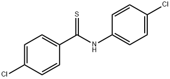 4-CHLORO-N-(4-CHLOROPHENYL)BENZENECARBOTHIOAMIDE Struktur