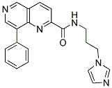 N-[3-(1H-IMIDAZOL-1-YL)PROPYL]-8-PHENYL-1,6-NAPHTHYRIDINE-2-CARBOXAMIDE Struktur