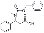 3-(BENZYLOXYCARBONYL-METHYL-AMINO)-3-PHENYL-PROPIONIC ACID Struktur