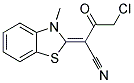 (2E)-4-CHLORO-2-(3-METHYL-1,3-BENZOTHIAZOL-2(3H)-YLIDENE)-3-OXOBUTANENITRILE Struktur