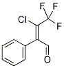 3-CHLORO-4,4,4-TRIFLUORO-2-PHENYL-BUT-2-ENAL Struktur