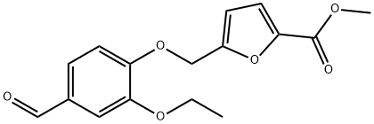 5-(2-ETHOXY-4-FORMYL-PHENOXYMETHYL)-FURAN-2-CARBOXYLIC ACID METHYL ESTER Struktur