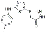 (5-P-TOLYLAMINO-[1,3,4]THIADIAZOL-2-YLSULFANYL)-ACETIC ACID HYDRAZIDE Struktur