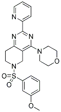 6-(3-METHOXY-BENZENESULFONYL)-4-MORPHOLIN-4-YL-2-PYRIDIN-2-YL-5,6,7,8-TETRAHYDRO-PYRIDO[4,3-D]PYRIMIDINE Struktur