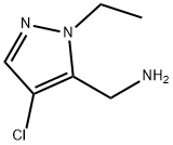 C-(4-CHLORO-2-ETHYL-2 H-PYRAZOL-3-YL)-METHYLAMINE Struktur