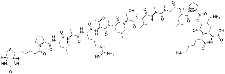 BIOTIN-PLARTLSVAGLPGKK Struktur