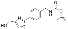 [4-(4-HYDROXYMETHYL-OXAZOL-2-YL)-BENZYL]-CARBAMIC ACID TERT-BUTYL ESTER Struktur