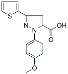 1-(4-METHOXYPHENYL)-3-(THIOPHEN-2-YL)-1H-PYRAZOLE-5-CARBOXYLIC ACID Struktur