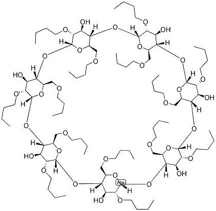 HEPTAKIS-(2,6-DI-O-N-BUTYL)-BETA-CYCLODEXTRIN Struktur