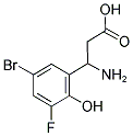 3-AMINO-3-(5-BROMO-3-FLUORO-2-HYDROXY-PHENYL)-PROPIONIC ACID Struktur