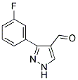 3-(3-FLUOROPHENYL)-1H-PYRAZOLE-4-CARBALDEHYDE Struktur