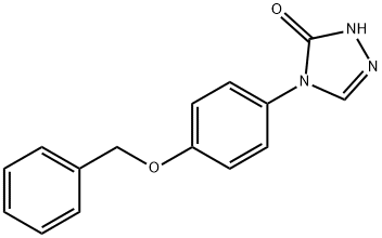 4-[4-(BENZYLOXY)PHENYL]-2,4-DIHYDRO-3H-1,2,4-TRIAZOL-3-ONE Struktur