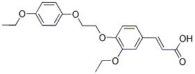 3-[3-ETHOXY-4-[2-(4-ETHOXY-PHENOXY)-ETHOXY]-PHENYL]-ACRYLIC ACID Struktur