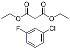 DIETHYL 2-CHLORO-6-FLUOROPHENYL MALONATE Struktur