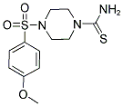 4-[(4-METHOXYPHENYL)SULFONYL]PIPERAZINE-1-CARBOTHIOAMIDE Struktur