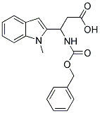 3-BENZYLOXYCARBONYLAMINO-3-(1-METHYL-1H-INDOL-2-YL)-PROPIONIC ACID Struktur