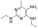 N-[5-AMINO-2-(ETHYLAMINO)-6-METHYLPYRIMIDIN-4-YL]-N-ETHYLAMINE Struktur