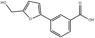 3-(5-HYDROXYMETHYL-FURAN-2-YL)-BENZOIC ACID Struktur