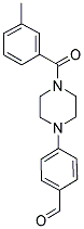 4-[4-(3-METHYLBENZOYL)PIPERAZIN-1-YL]BENZALDEHYDE Struktur