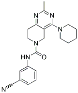 2-METHYL-4-PIPERIDIN-1-YL-7,8-DIHYDRO-5H-PYRIDO[4,3-D]PYRIMIDINE-6-CARBOXYLIC ACID (3-CYANO-PHENYL)-AMIDE Struktur