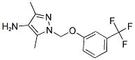 3,5-DIMETHYL-1-(3-TRIFLUOROMETHYL-PHENOXYMETHYL)-1H-PYRAZOL-4-YLAMINE Struktur