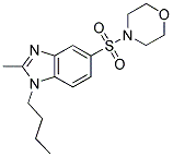 1-BUTYL-2-METHYL-5-(MORPHOLINE-4-SULFONYL)-1H-BENZOIMIDAZOLE Struktur