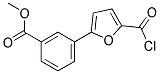 METHYL 3-[5-(CHLOROCARBONYL)-2-FURYL]BENZOATE Struktur